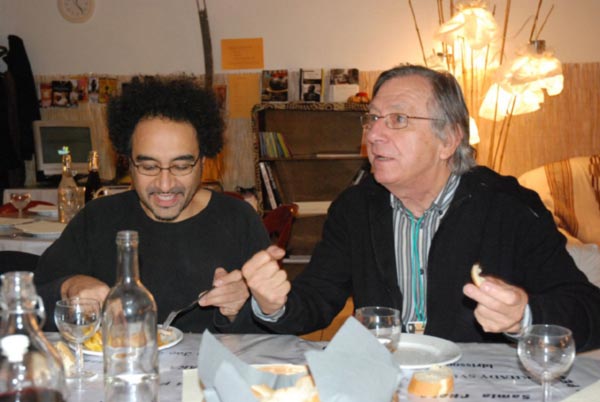 Brahim Fritah (Le train - Le tableau ) et Jean-Pierre Daniel